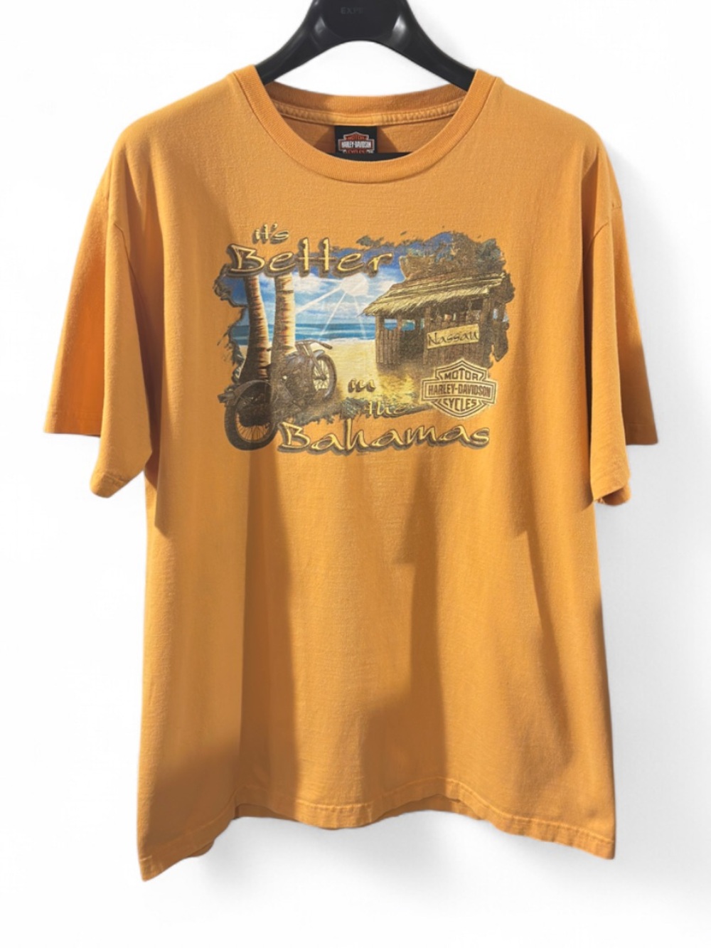 Vintage Y2K Men’s Harley-Davidson Nassau, Bahamas Graphic T-shirt Size XL